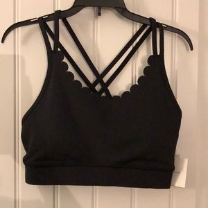 Kate Spade Scalloped Sports Bra Size XS